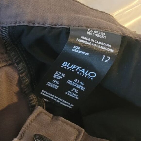 Brown size 12 Women's Pant Buffalo David Bitton, High Rise Skinny - Picture 3 of 4